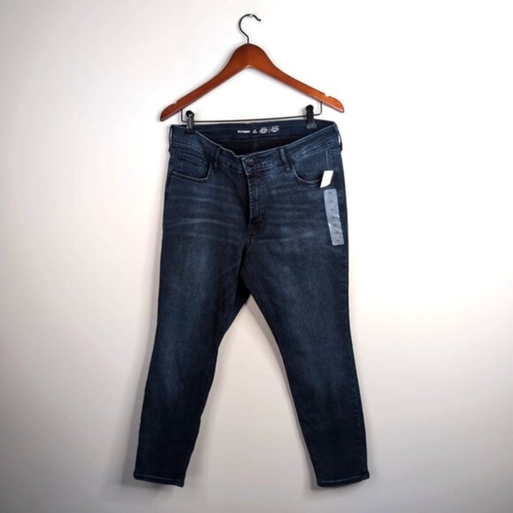 NWT Old Navy Retro 80 Super Skinny High Rise Waist Rockstar Dark Wash Jeans 14P - Picture 2 of 9